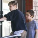 Shiloh And Knox Go To Robotics Class While Mom Angelina Jolie Shops With Pax