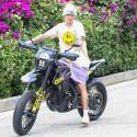 Justin Bieber Test Drives His New Motorcycle