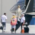Justin And Hailey Jet Away With Pals