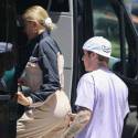 Justin Gives Hailey's Butt A Love Pinch!