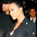 Kim Kardashian Wears Vintage Silver Sequin Versace Skirt After Giving Her Leather Pants Look A Break