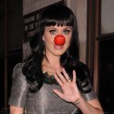 Katy Perry Wears A Bright Red Clown Nose