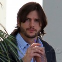 Ashton Kutcher Gets Coffee In Beverly Hills